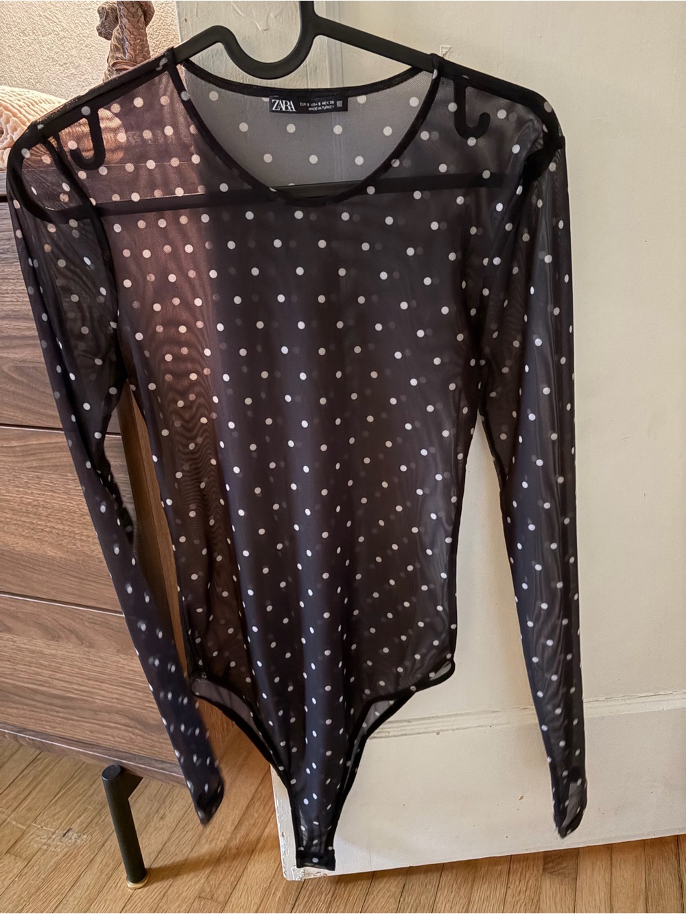 Zara polka dot bodysuit